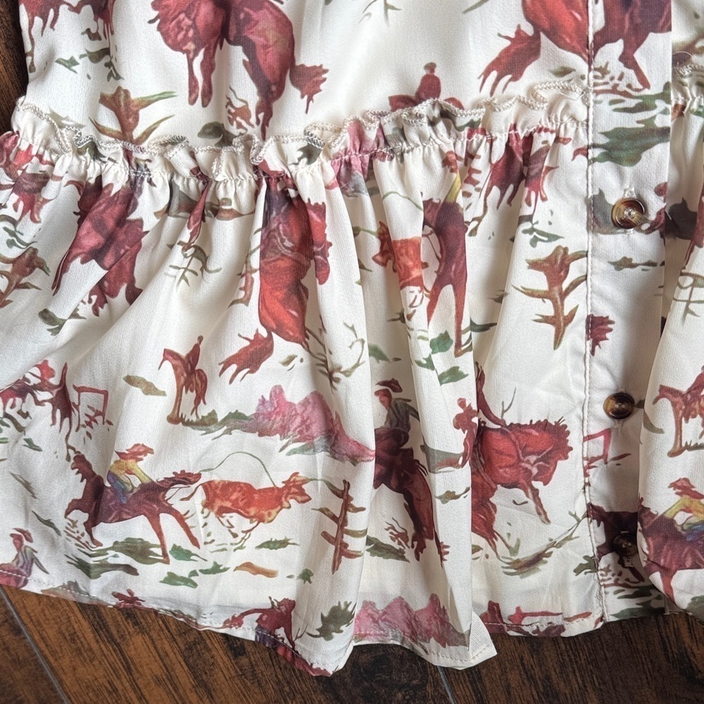 Fashion Express dress size small rodeo print (G2) - Picture 6 of 10
